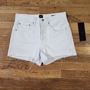 Anthropologie Edwin White Denim Shorts